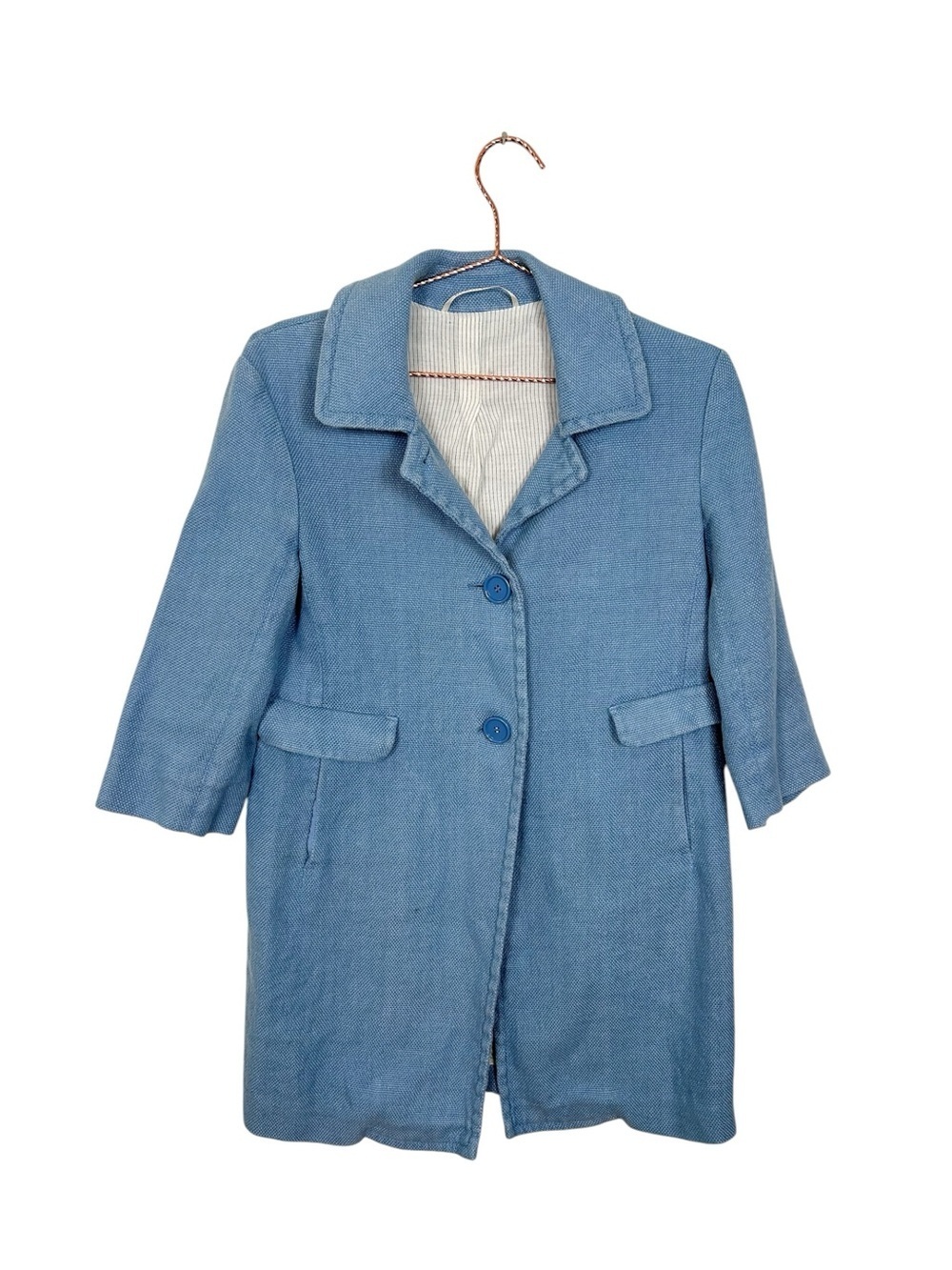 Max Mara Light Blue Tailored Coat